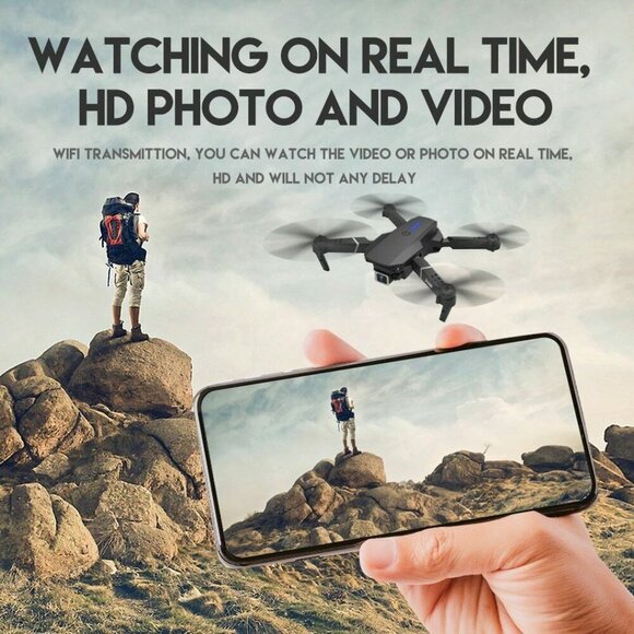 FPV Drone with 4K Dual HD Cameras Upgraded Version RC Quadcopter for Adu… - Picture 4 of 8